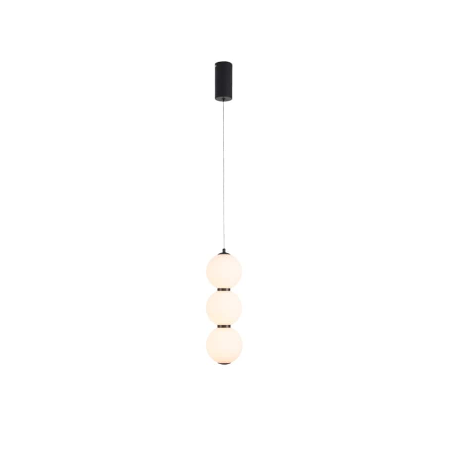 Lampa wisząca PERLA LED czarna 12 cm