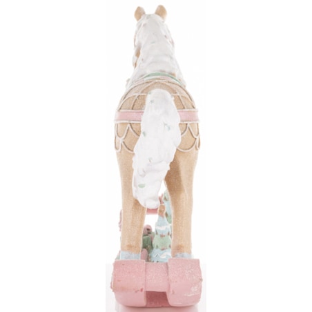 Figurka - konik na biegunach 35x40x9,5 cm LED