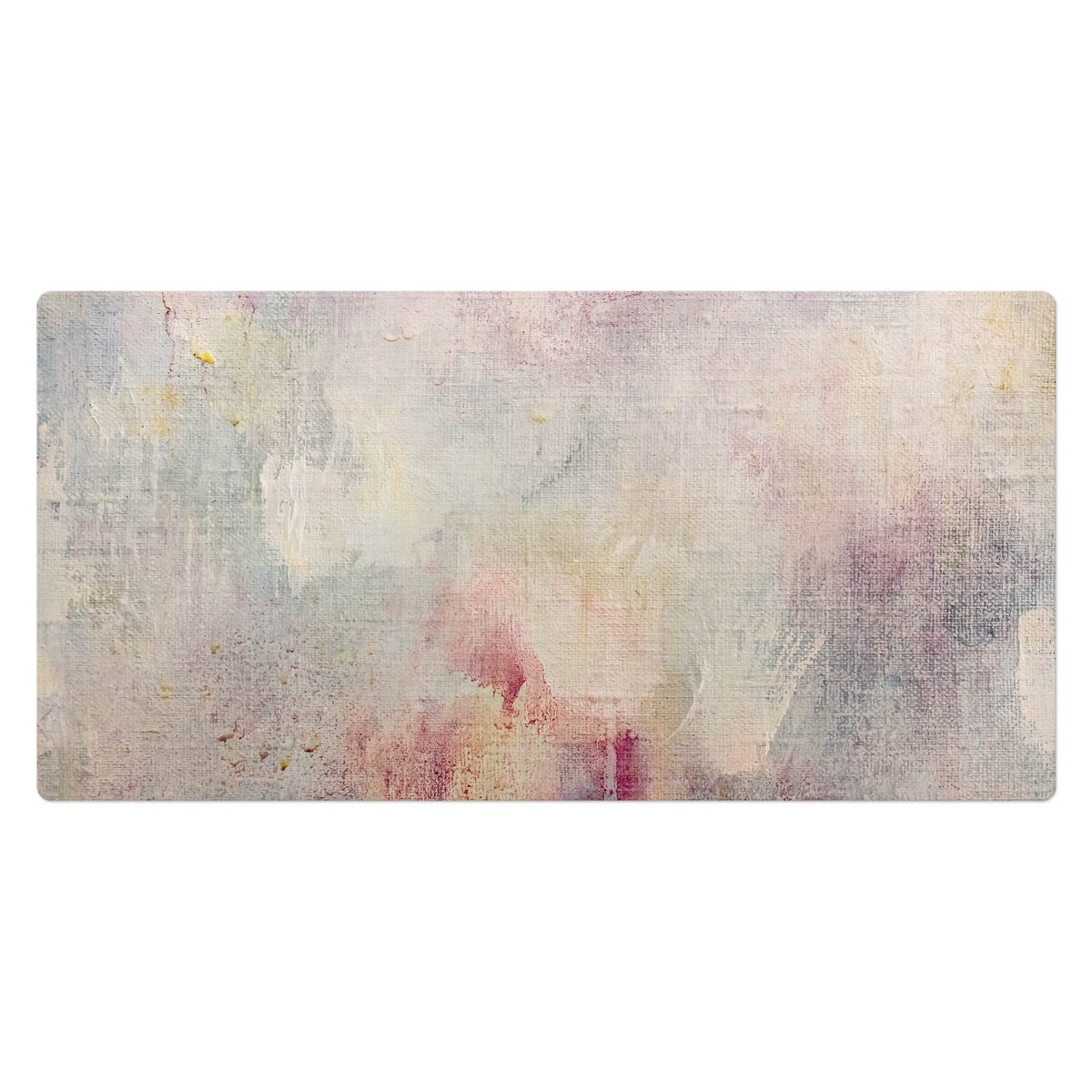 Beżowa mata na biurko Pastelowa abstrakcja, 100x50 cm