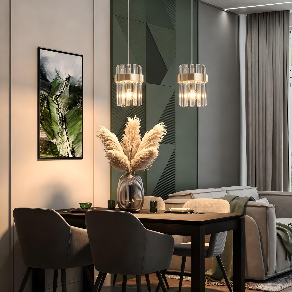 Lampa sufitowa wisząca Light Prestige Vetro złoty 2 x E14 1 szt.