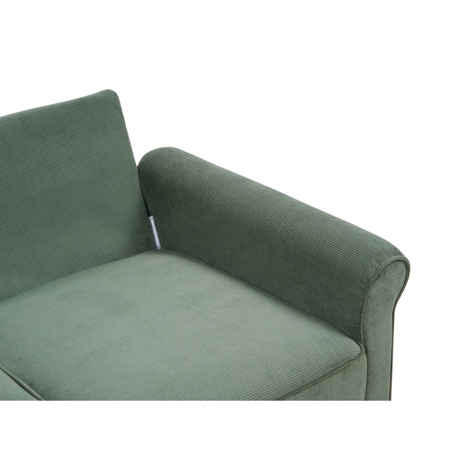 Sofa 2-osobowa sztruksowa ciemnozielona RONNEBY