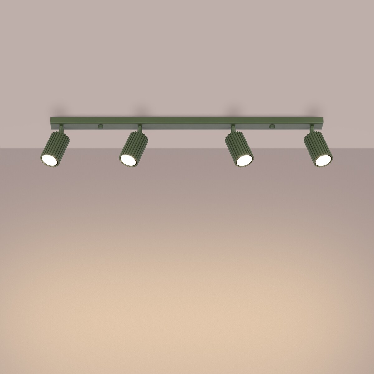 Plafon KARBON 4L zielony oliwkowy