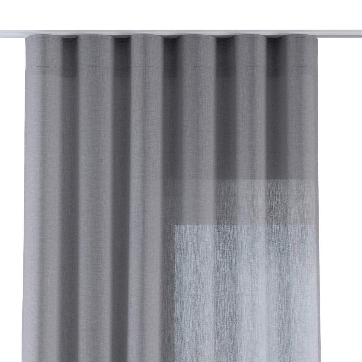 Zasłona na taśmie wave 130x245 szary