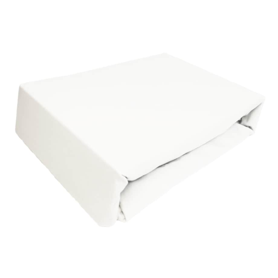 Prześcieradło z gumką JERSEY bawełna czesana 90x200 POLSKIE GRUBE BIAŁE WYSOKI MATERAC 25 CM