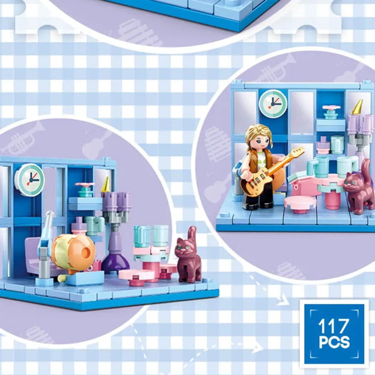 GITARA - mini pokoik klocki - Sluban - 117 elementów