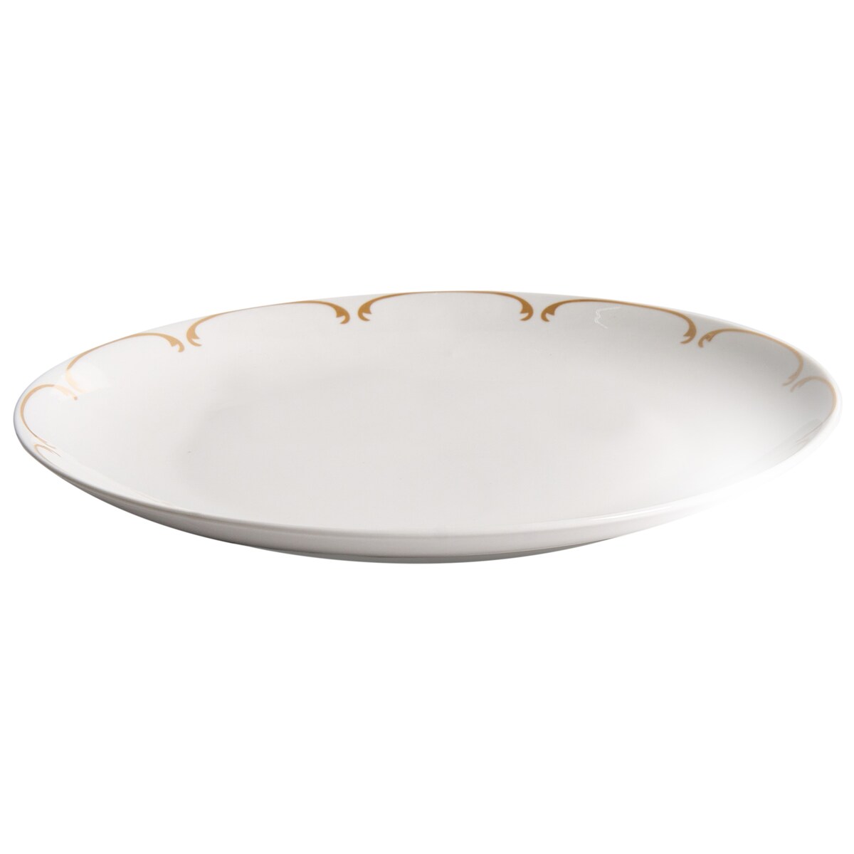Zastawa stołowa 24-częściowa CHAROLI Porcelana Biały/ złoty