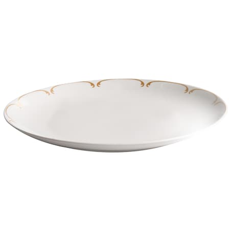 Zastawa stołowa 24-częściowa CHAROLI Porcelana Biały/ złoty