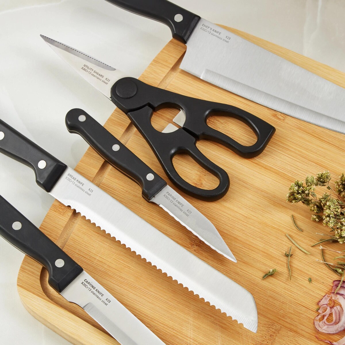 Zestaw noży ze stali nierdzewnej w bloku 7-el. Pica BergHOFF