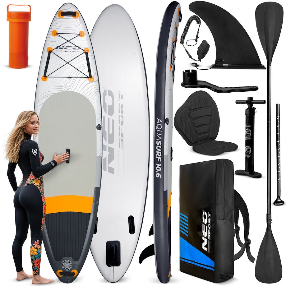 Deska SUP do pływania pompowana Paddle Aquasurf Neo-Sport 320cm ZESTAW