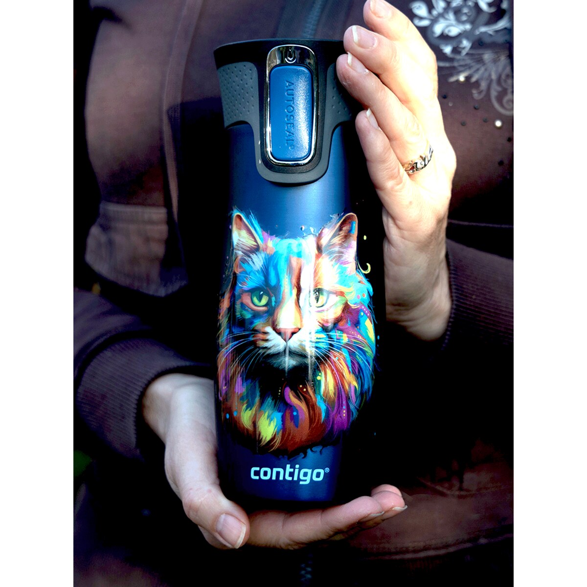 Kubek termiczny Contigo West Loop 2.0 470ml - granatowy - Kot