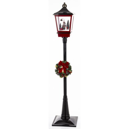 Latarnia świąteczna LED 186x38x38 cm MAYAK-2 czarna z pozytywką