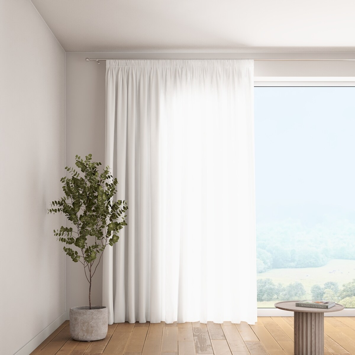 Zasłona na taśmie marszczącej 1 szt. 130x260 prześwitujący ecru