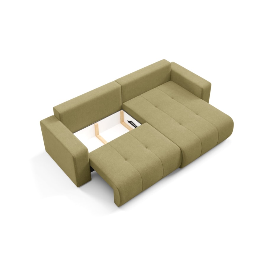 Narożnik MOLINIO L z funkcją spania z pojemnik na pościel Kolor: Wind 35