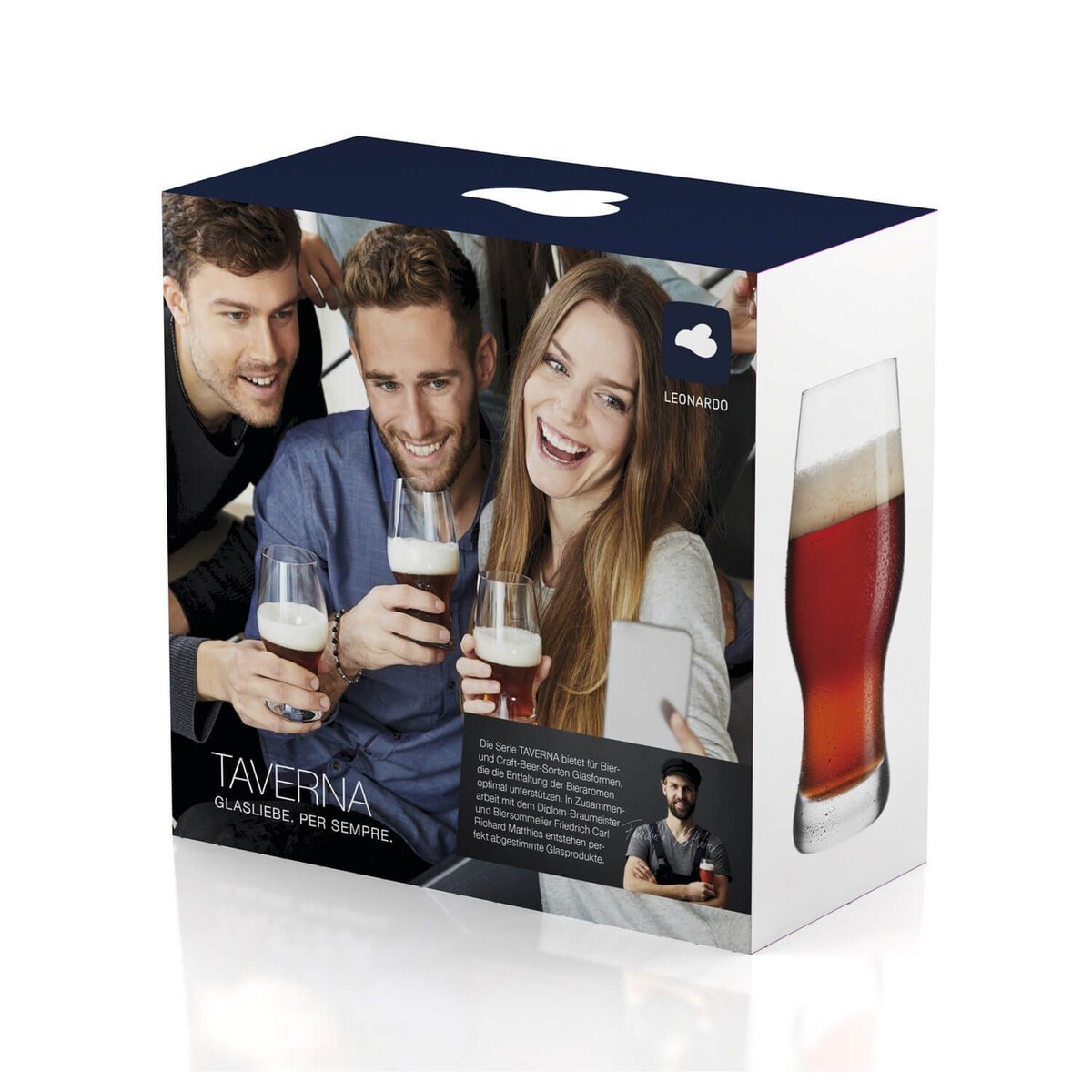 Zestaw 2 szklanek do piwa 630ml TAVERNA