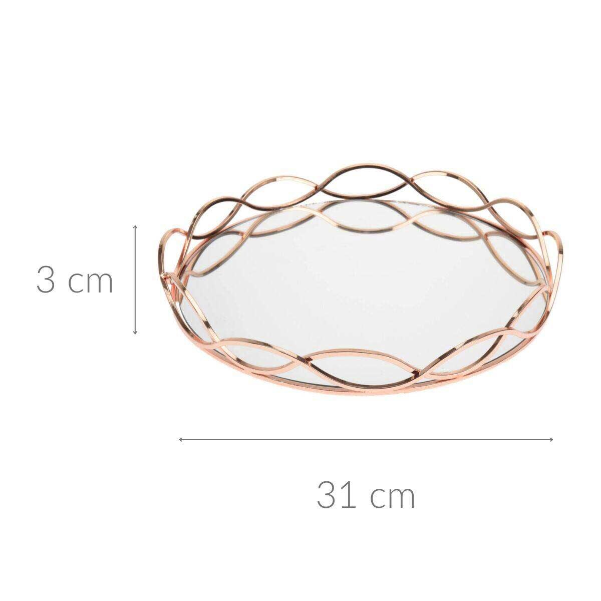 Taca na świece lustrzana, Ø 31 cm