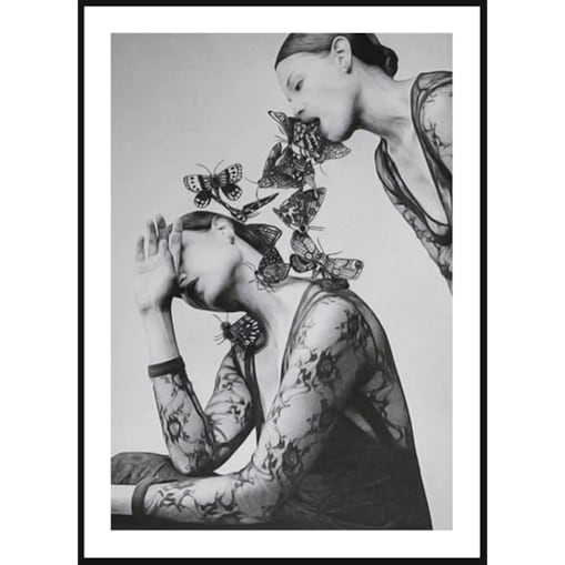 Poster Story, Plakat, Obraz - Kobiety z Motylami, wymiary 30 x 42 cm