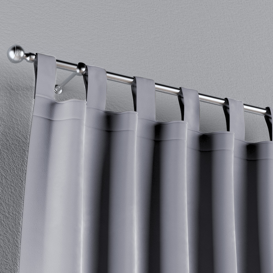 Zasłona na szelkach 1 szt. 130x245 srebrzysty szary