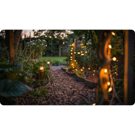 Lampki solarne do ogrodu świetliki czujnik zmierzchu Ilumen