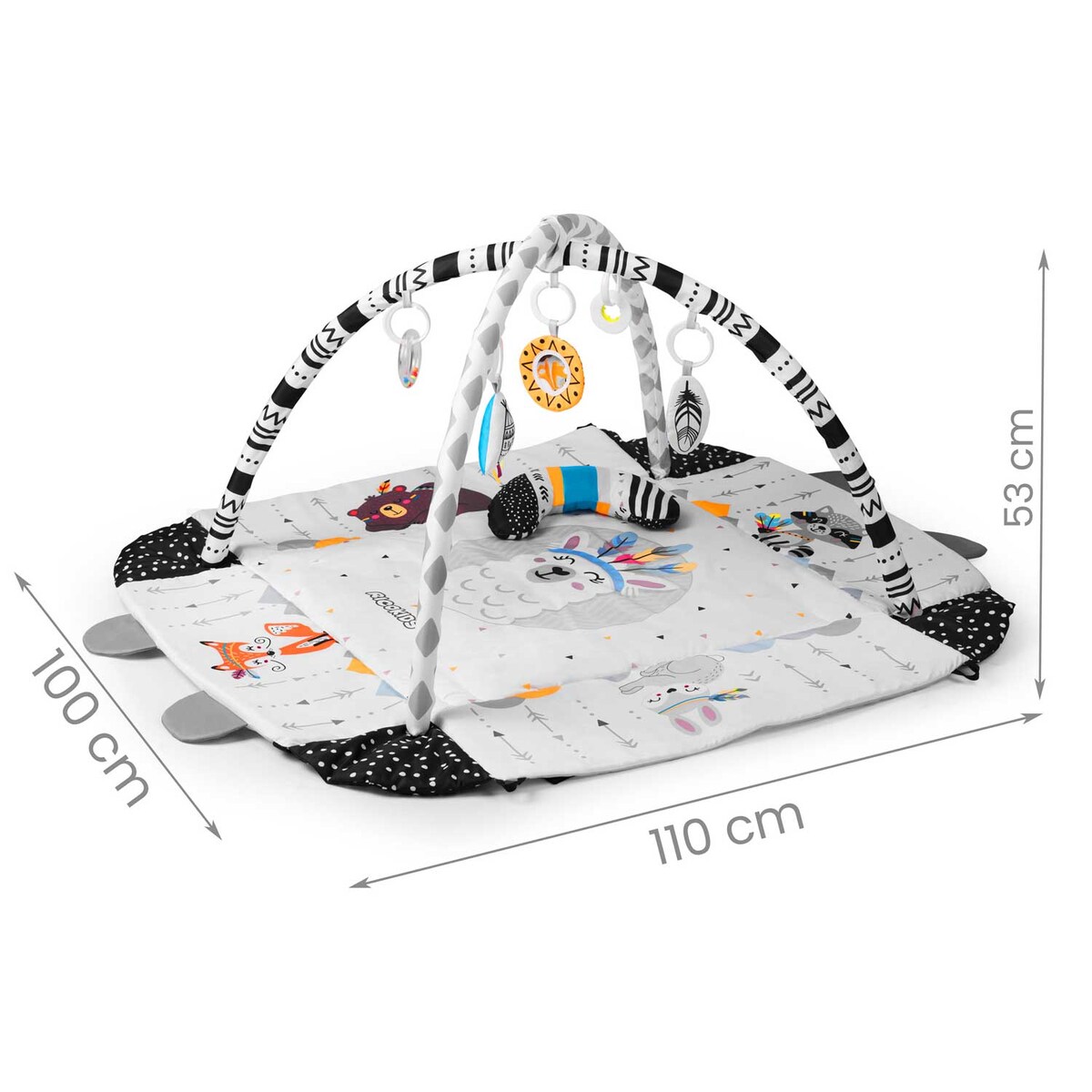 Mata edukacyjna interaktywna Ricokids dla niemowląt Boho 3w1 7318