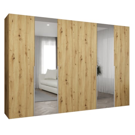 Szafa uchylna otwierana ALICANTE 2 300 wys. 202 cm Artisan + u. Czarny