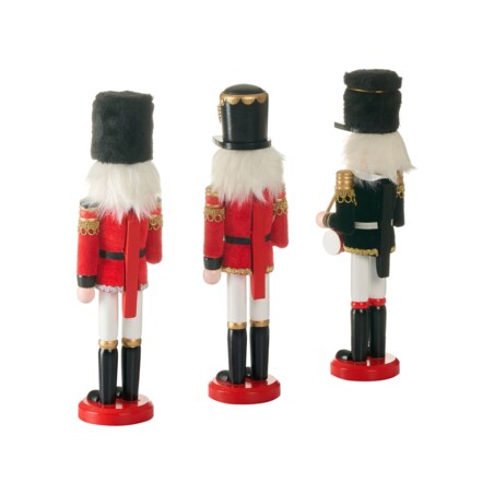 Figurka dekoracyjna LAGAN Dziadek do orzechów 30 cm Czerwony