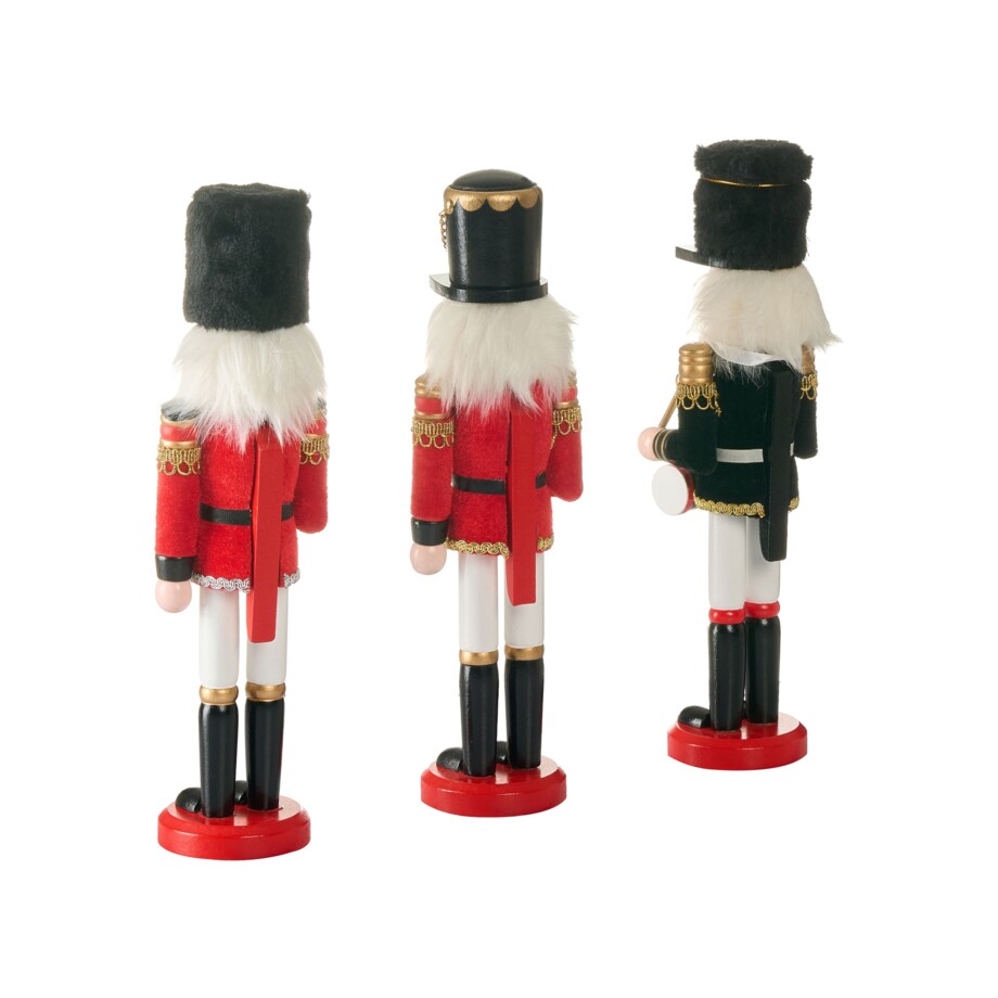 Figurka dekoracyjna LAGAN Dziadek do orzechów 30 cm Czerwony