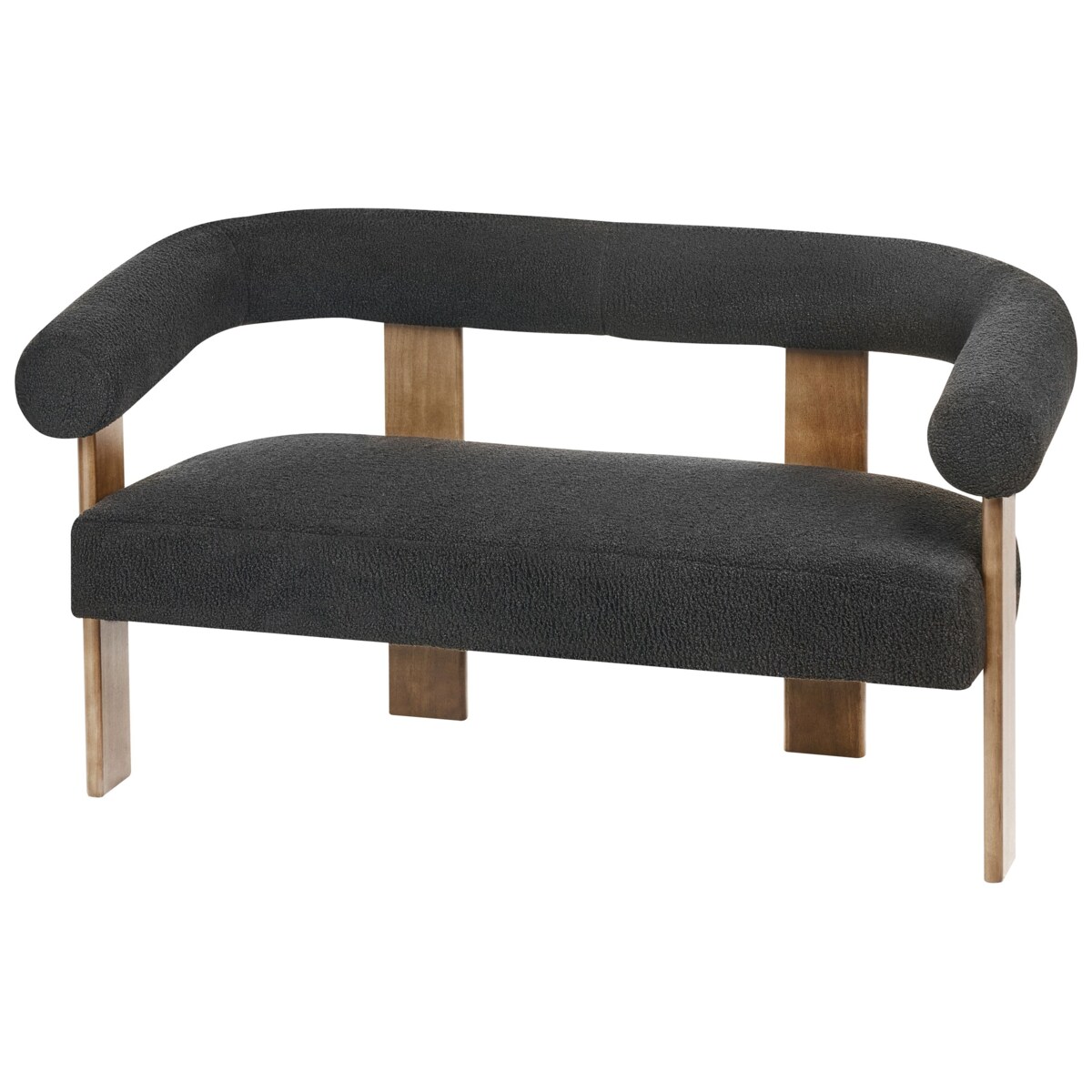 Sofa ILBRO Boucle Czarny dla 2 osób