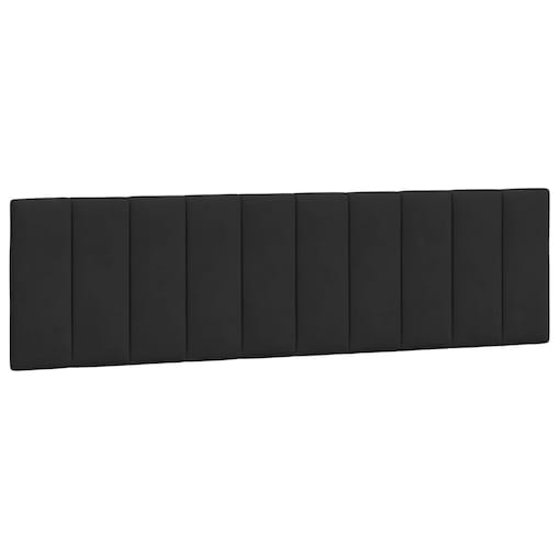 vidaXL Poduszka na wezgłowie, Hanko, czarna, 180 cm, aksamitna