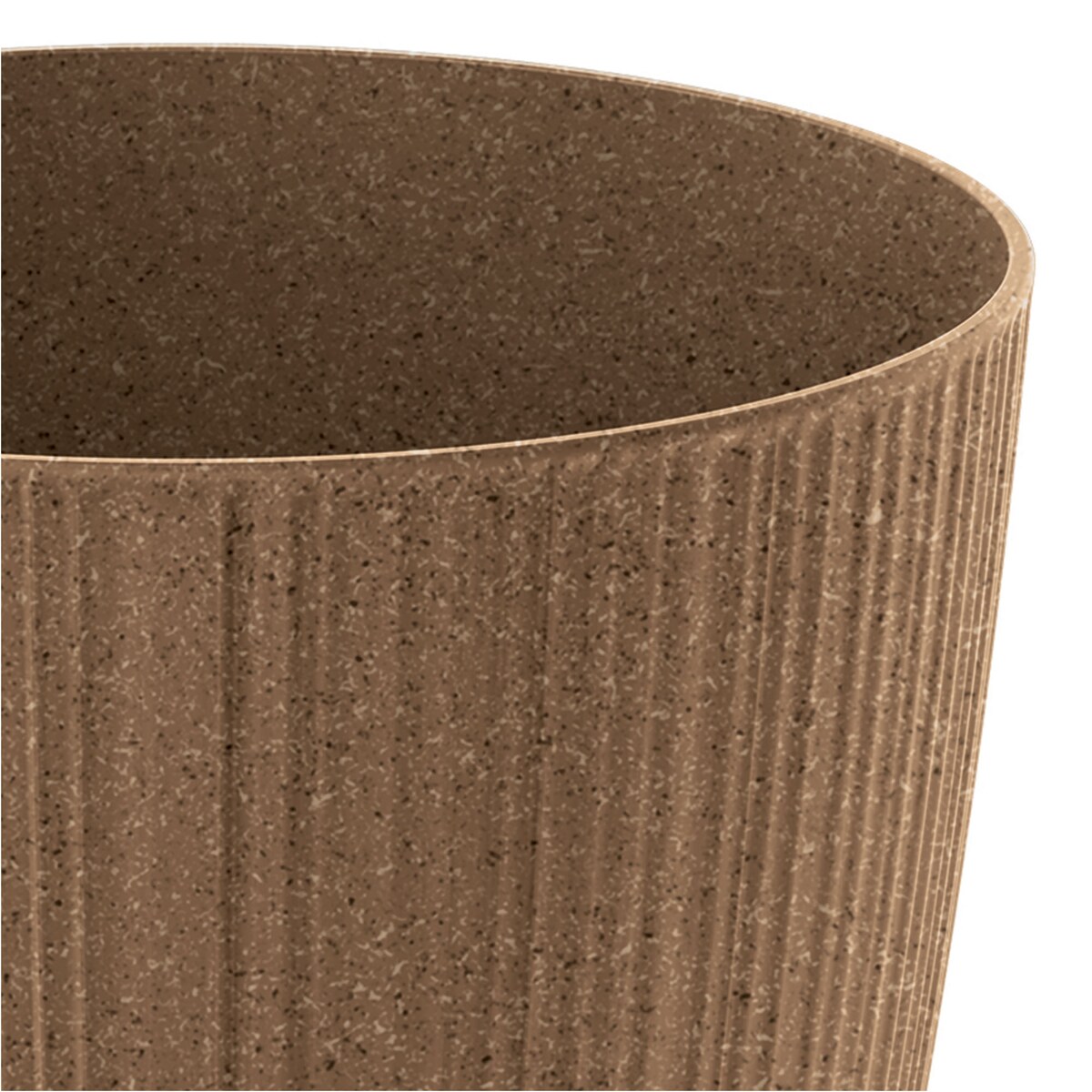 Doniczka Osłonka Domowa 14,6 Cm Ryfo Na Stół Parapet Do Domu Brązowa