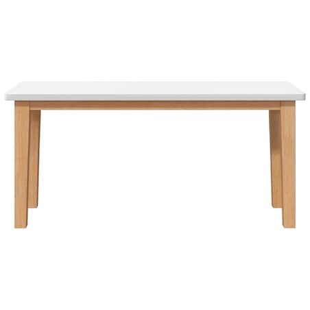 vidaXL Ławka 90 cm Drewno lite Guma