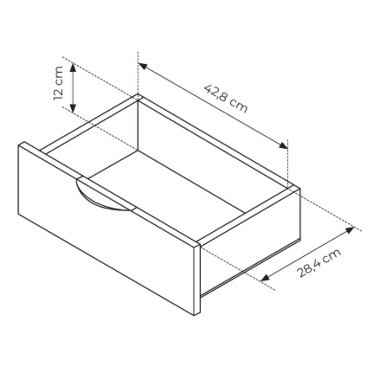 Stolik nocny do sypialni ERIS na wysokich nóżkach, Dąb Dunin