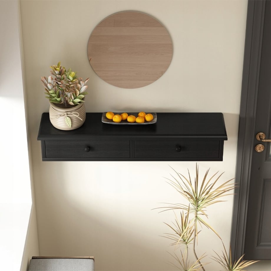 Półka wisząca z szufladami nowoczesna szafka loft salon sypialnia ścienna