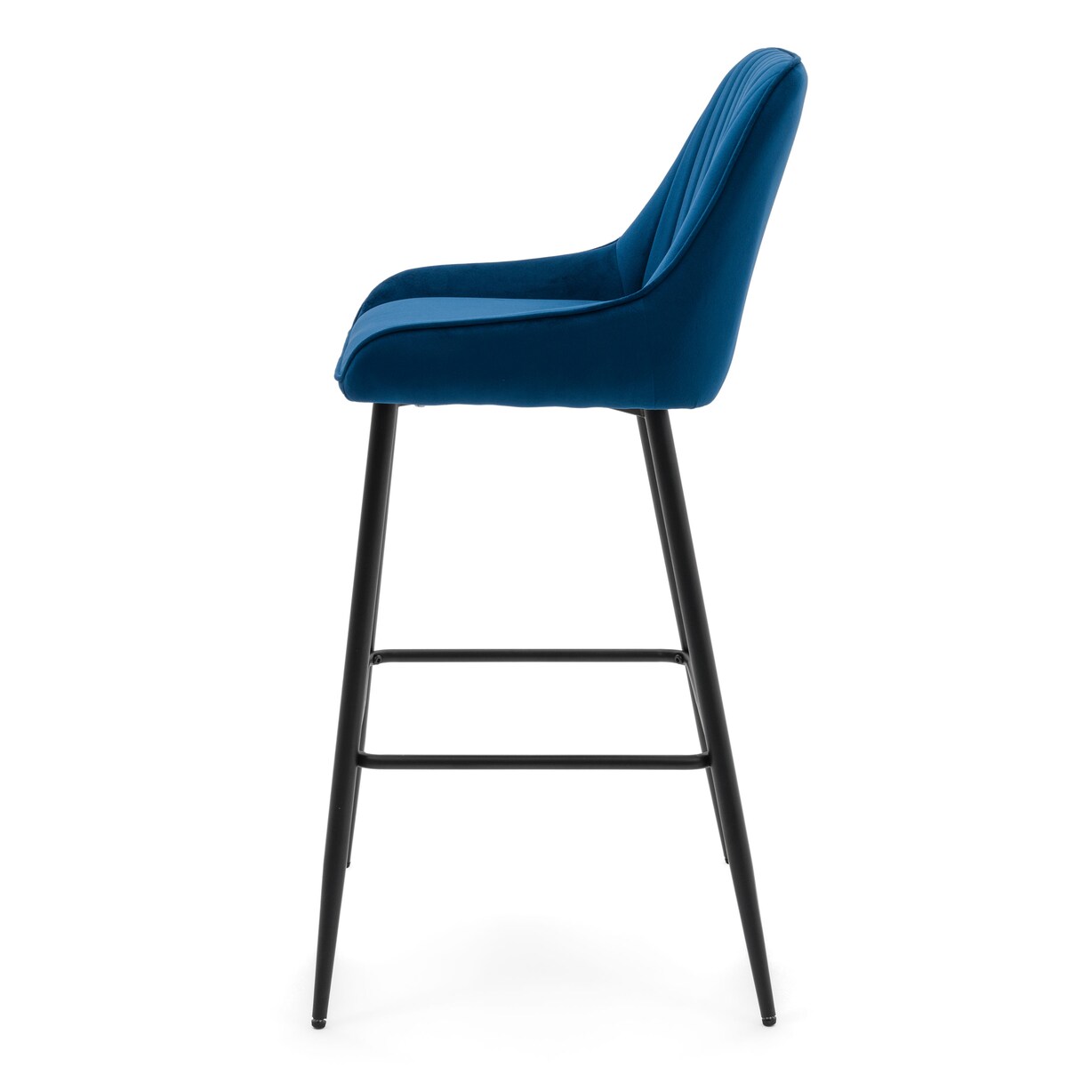 Hoker tapicerowany welurowy do salonu jadalni barowy glamour PASSO