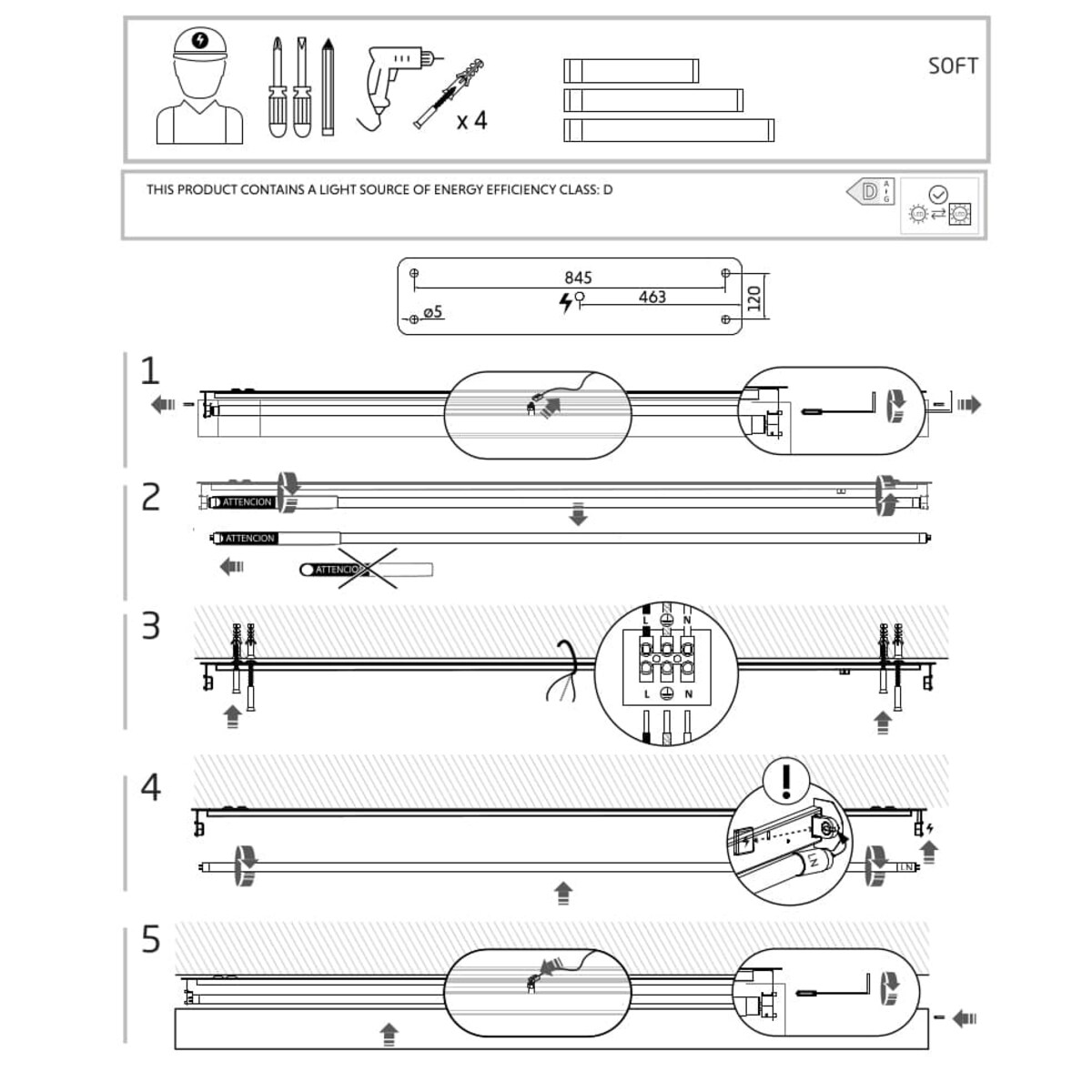 Lampa sufitowa 7542 SOFT CEILING LED 90X20 Biały Nowodvorski