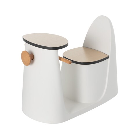 Krzesełko ze stolikiem 2w1 Vespo white, 40x75x59cm