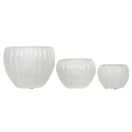 3 szt. DONICZKA MARBI metalowa biała