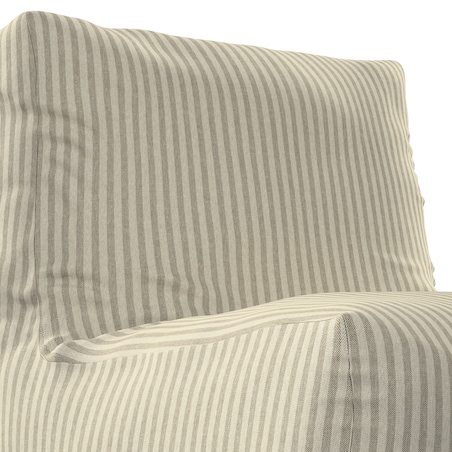 Pufa - fotel, beżowo-brązowe paski, 67 x 31 x 75 cm, Outdoor Oasis