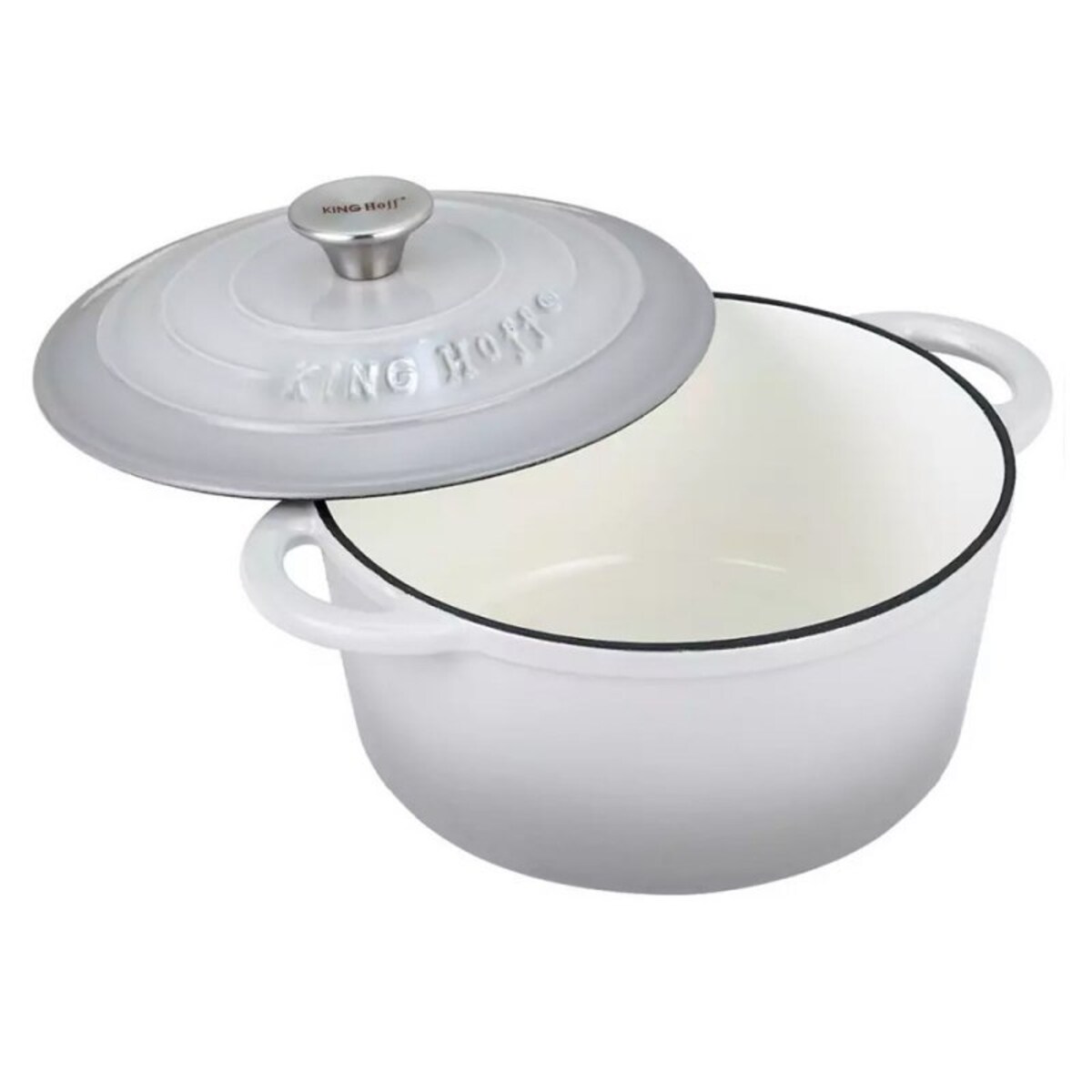 Emaliowany Garnek Żeliwny 21 Cm Kinghoff