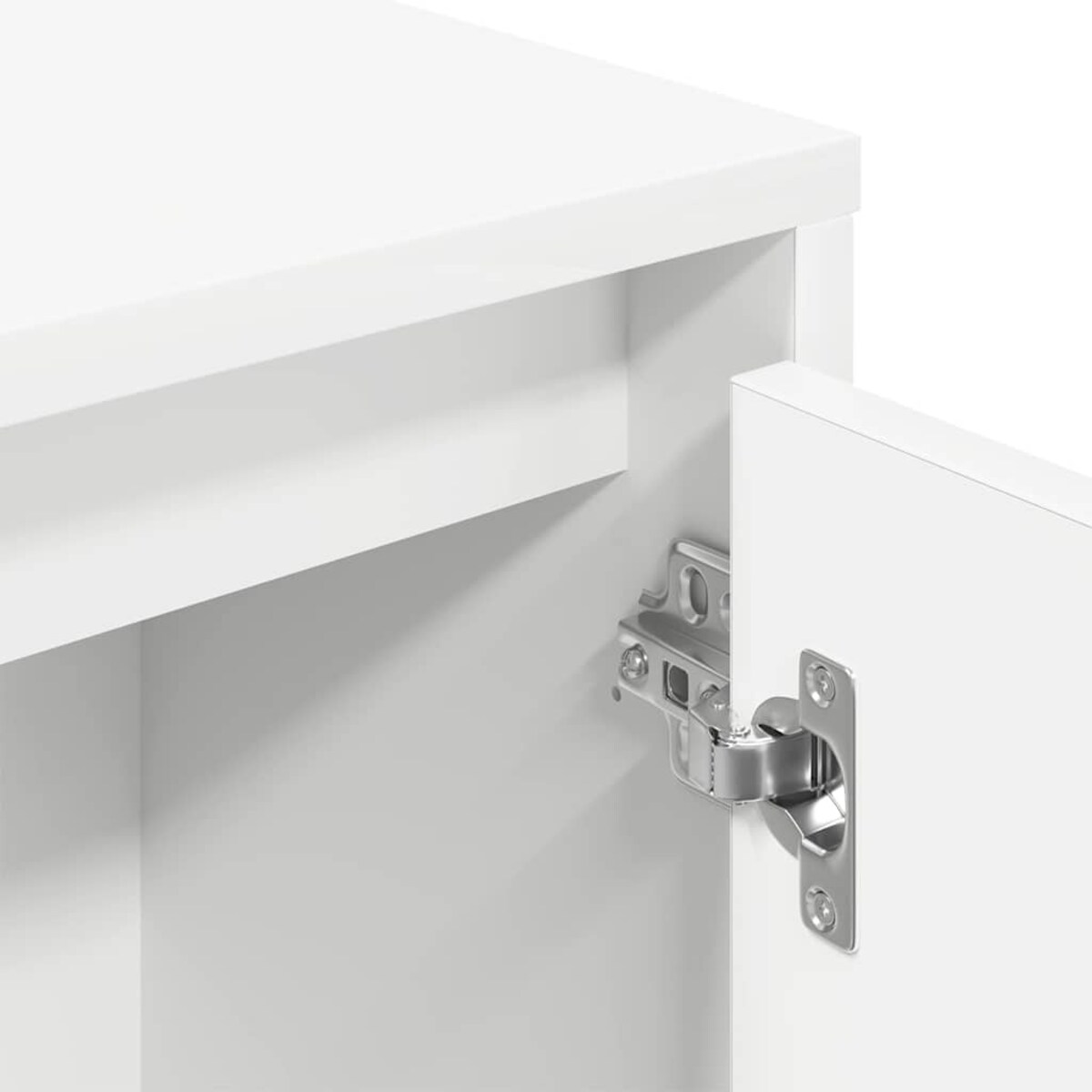 vidaXL Regał, biały, 89x24x101,5 cm, materiał drewnopochodny