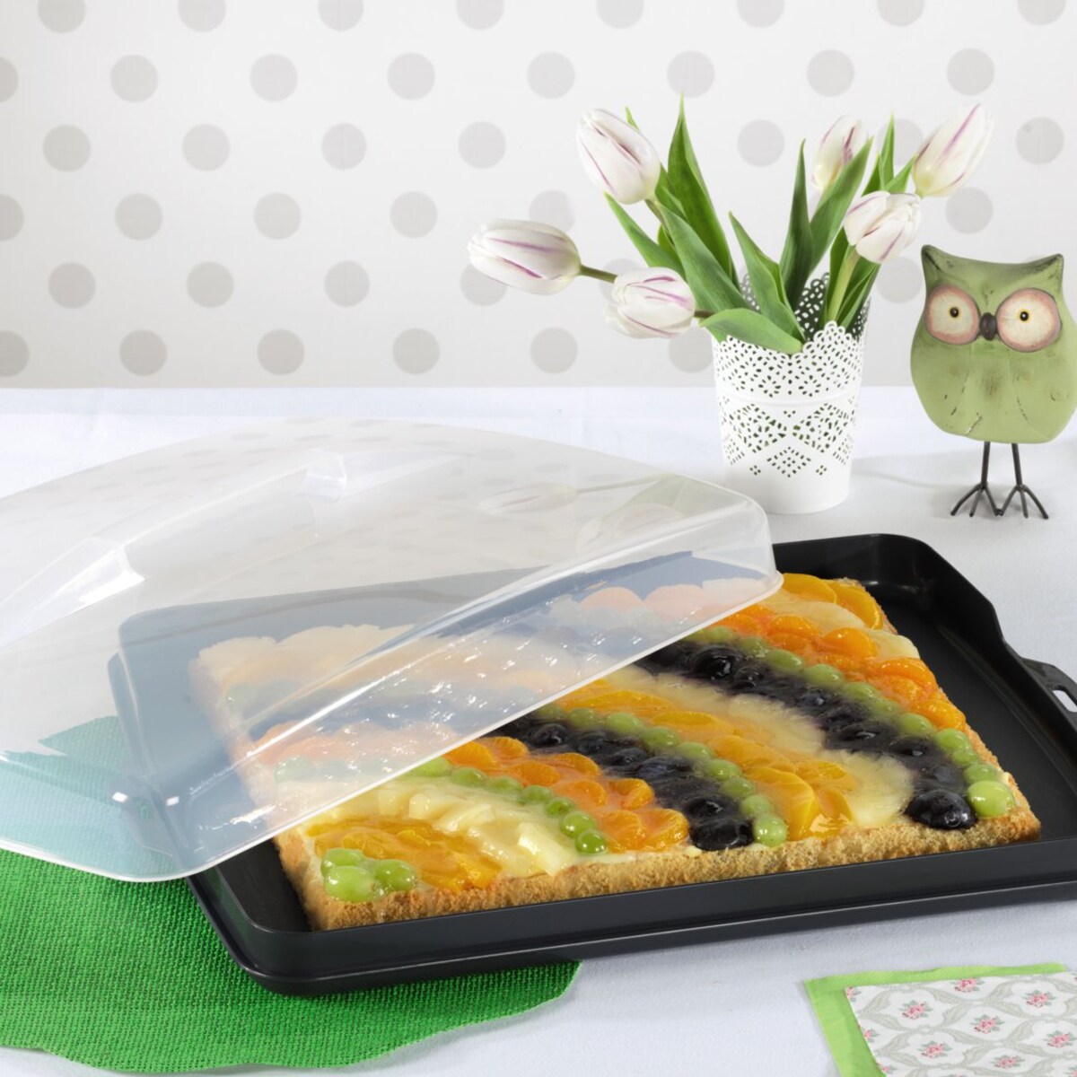 XAVAX Pojemnik na ciasto pudełko box na żywność 43 x 34 cm