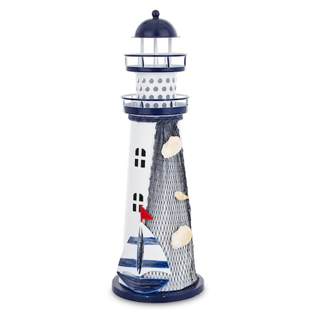 Dekoracja LED - LATARNIA MORSKA 28,5x9,5x9,5 cm