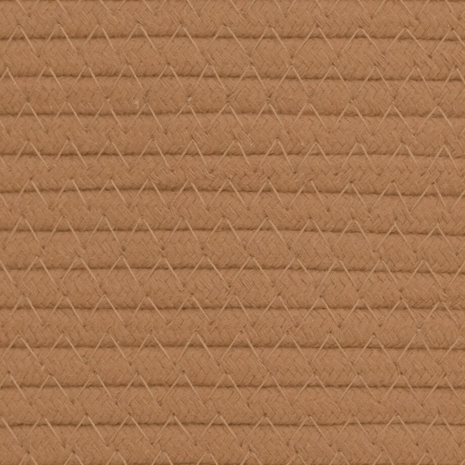 vidaXL Kosz do przechowywania, brązowo-biały, Ø40x35 cm, bawełna