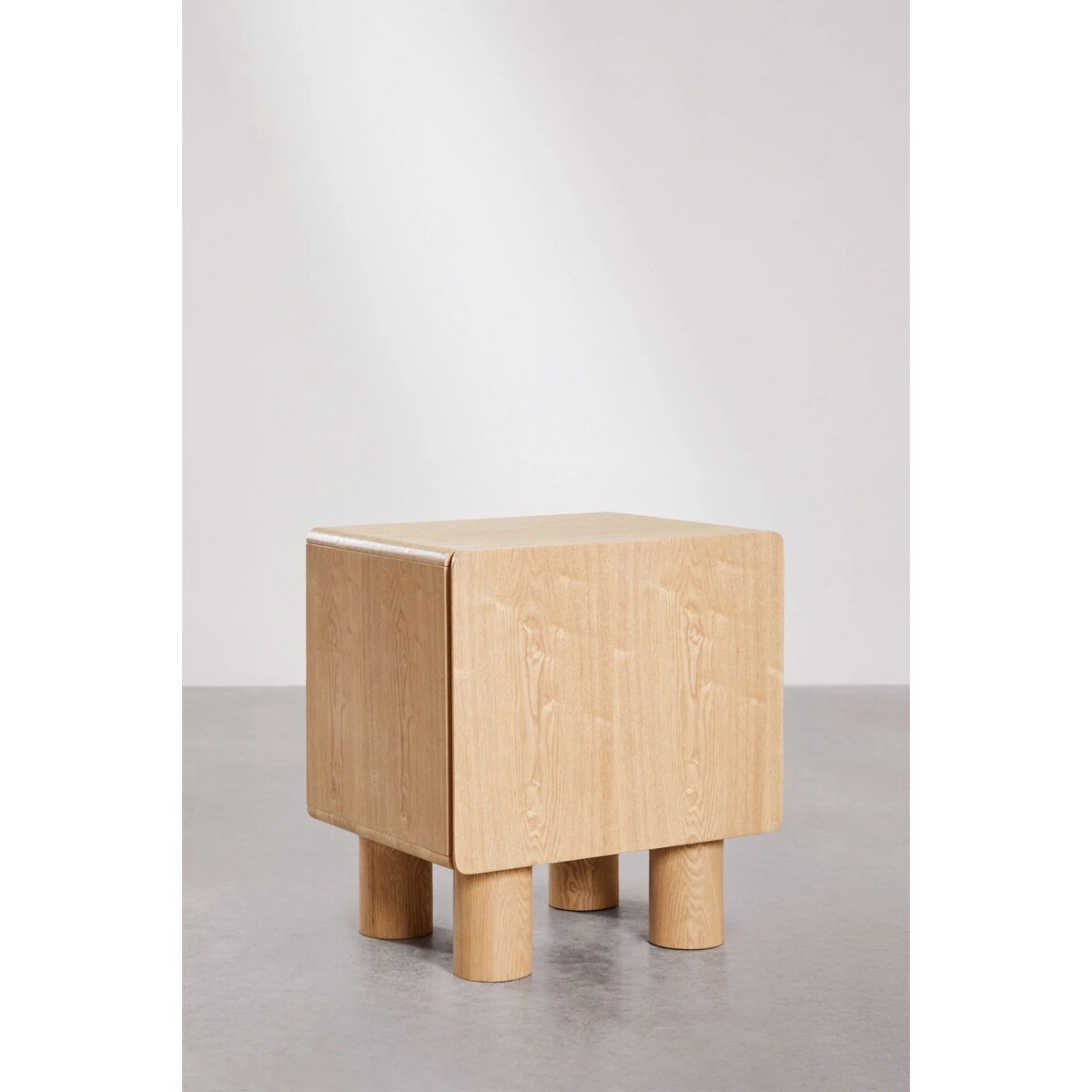 Szafka nocna 50x40 cm z MDF i forniru Gumeri, naturalna