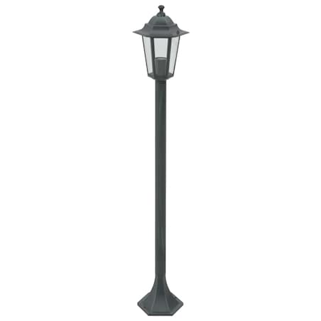 vidaXL Lampy ogrodowe, 110 cm, E27, aluminium, ciemnozielone, 6 szt.