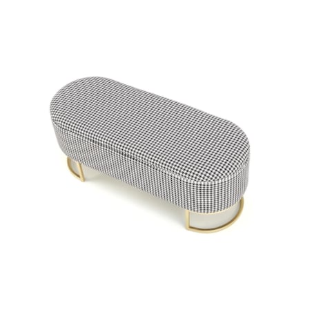 ŁAWKA ZE SCHOWKIEM Edessa w pepitkę ZŁOTA PODSTAWA