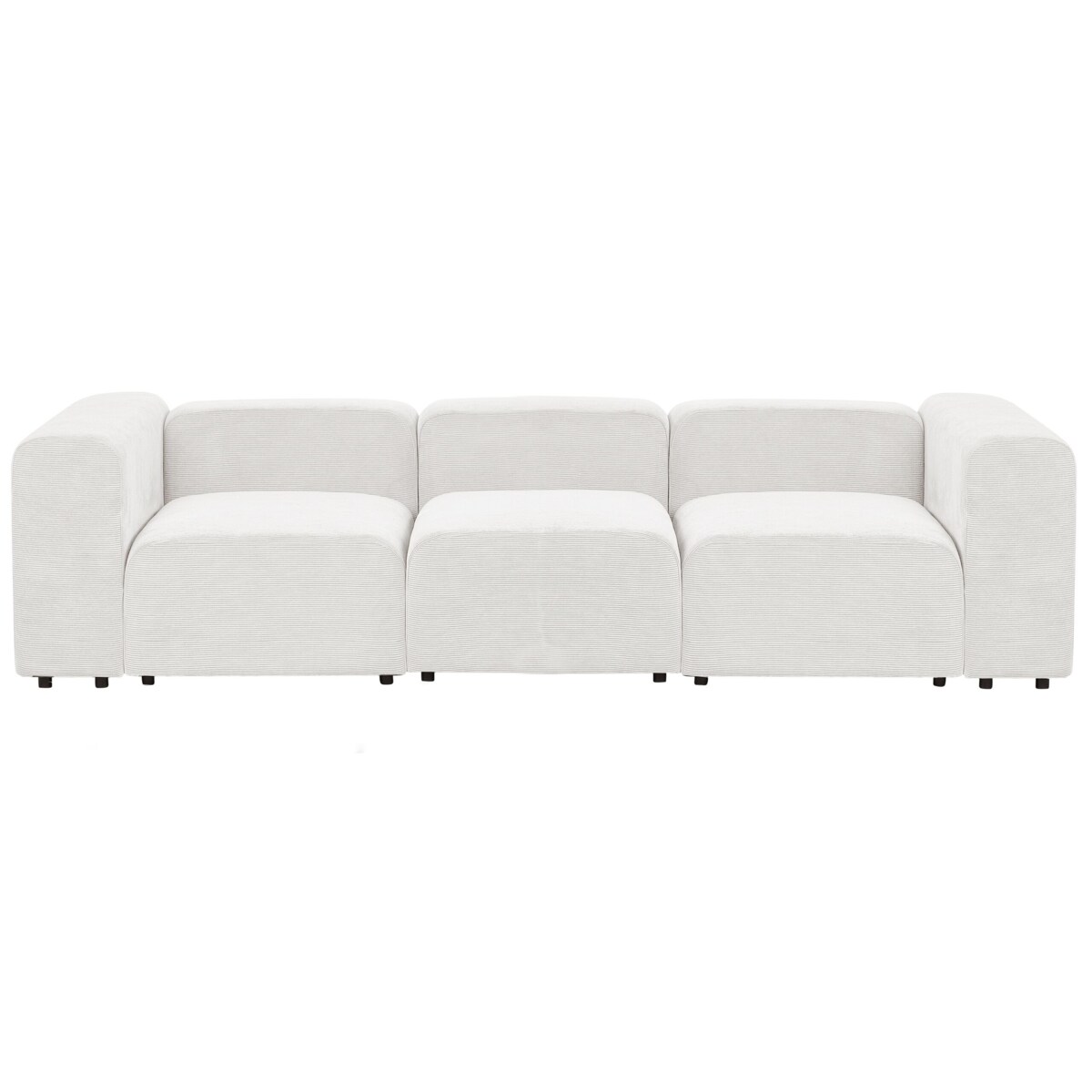 Sofa modułowa 3-osobowa sztruksowa biała FALSTERBO