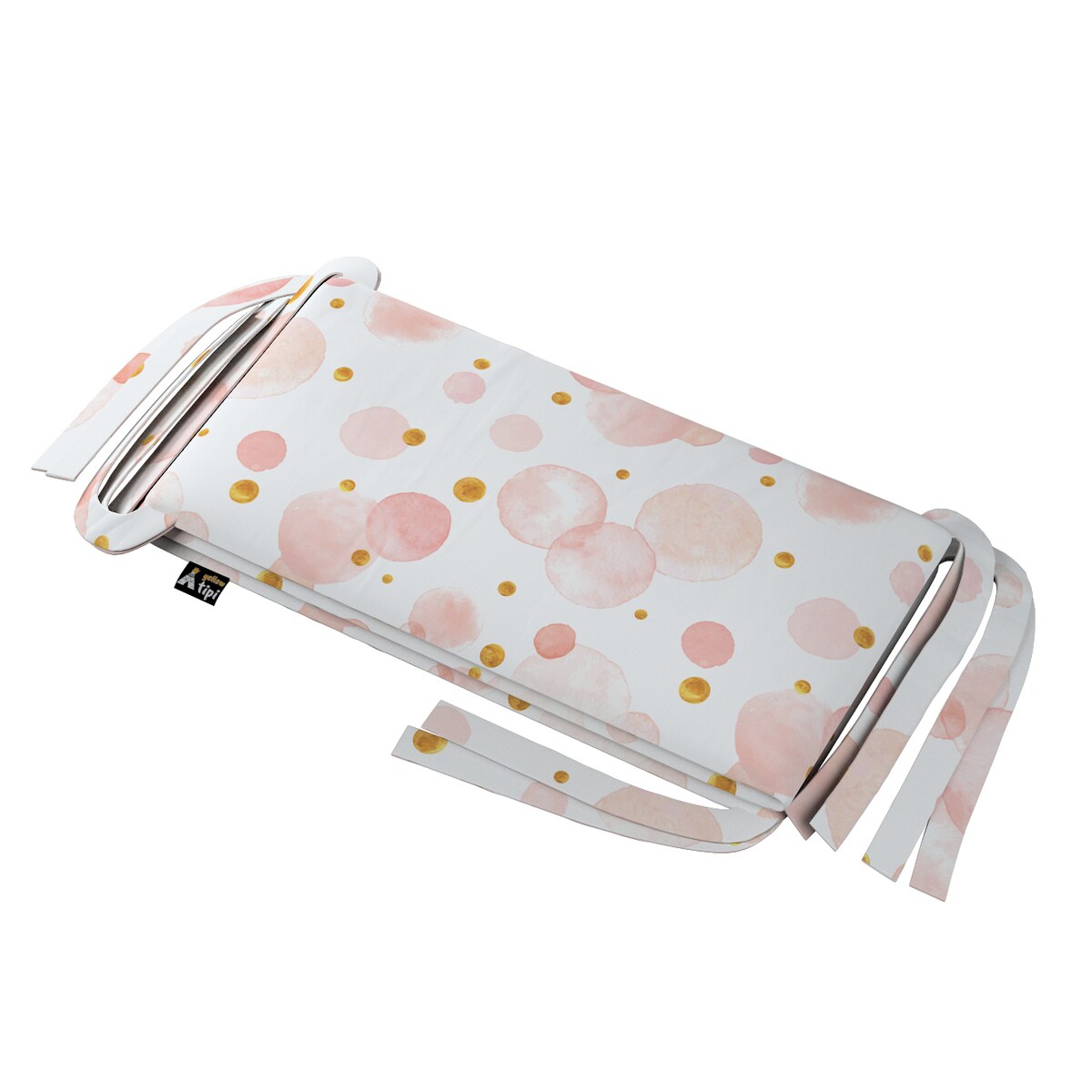 Ochraniacz do łóżeczka, ecru-różowy, 180x30cm, Magic Collection