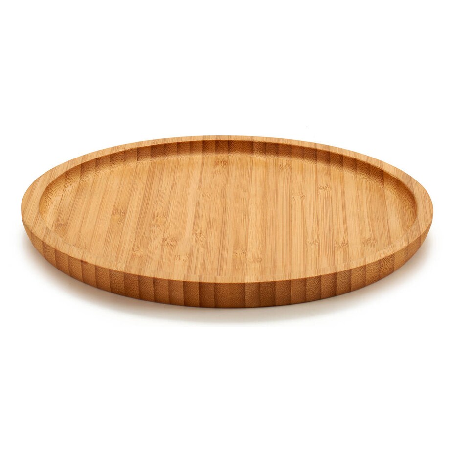 Deska do serwowania przekąsek, okrągła, bambus