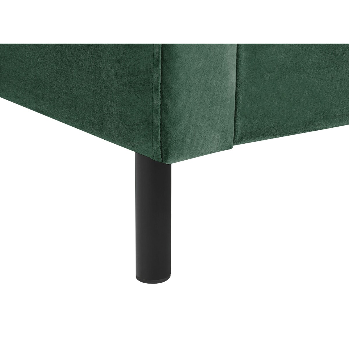 Łóżko welurowe 160 x 200 cm zielone VILLETTE