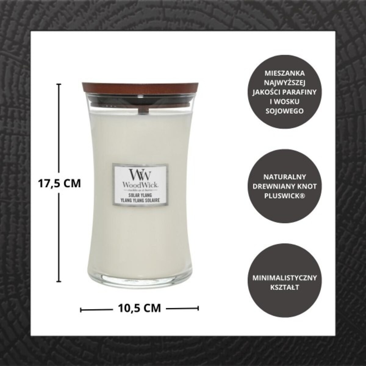 WoodWick świeca duża SOLAR YLANG